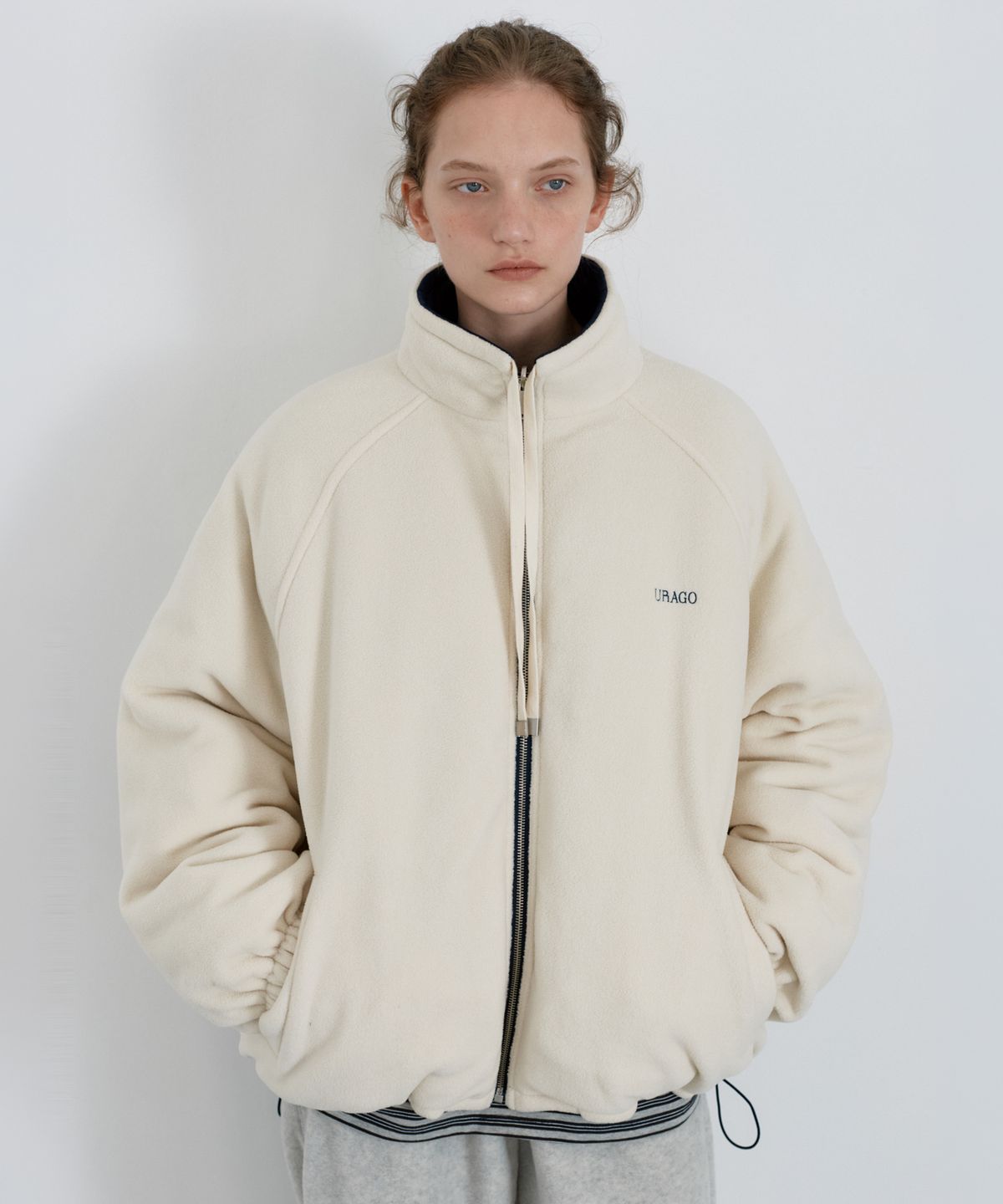 유라고(URAGO) Reversible fleece padded jumper