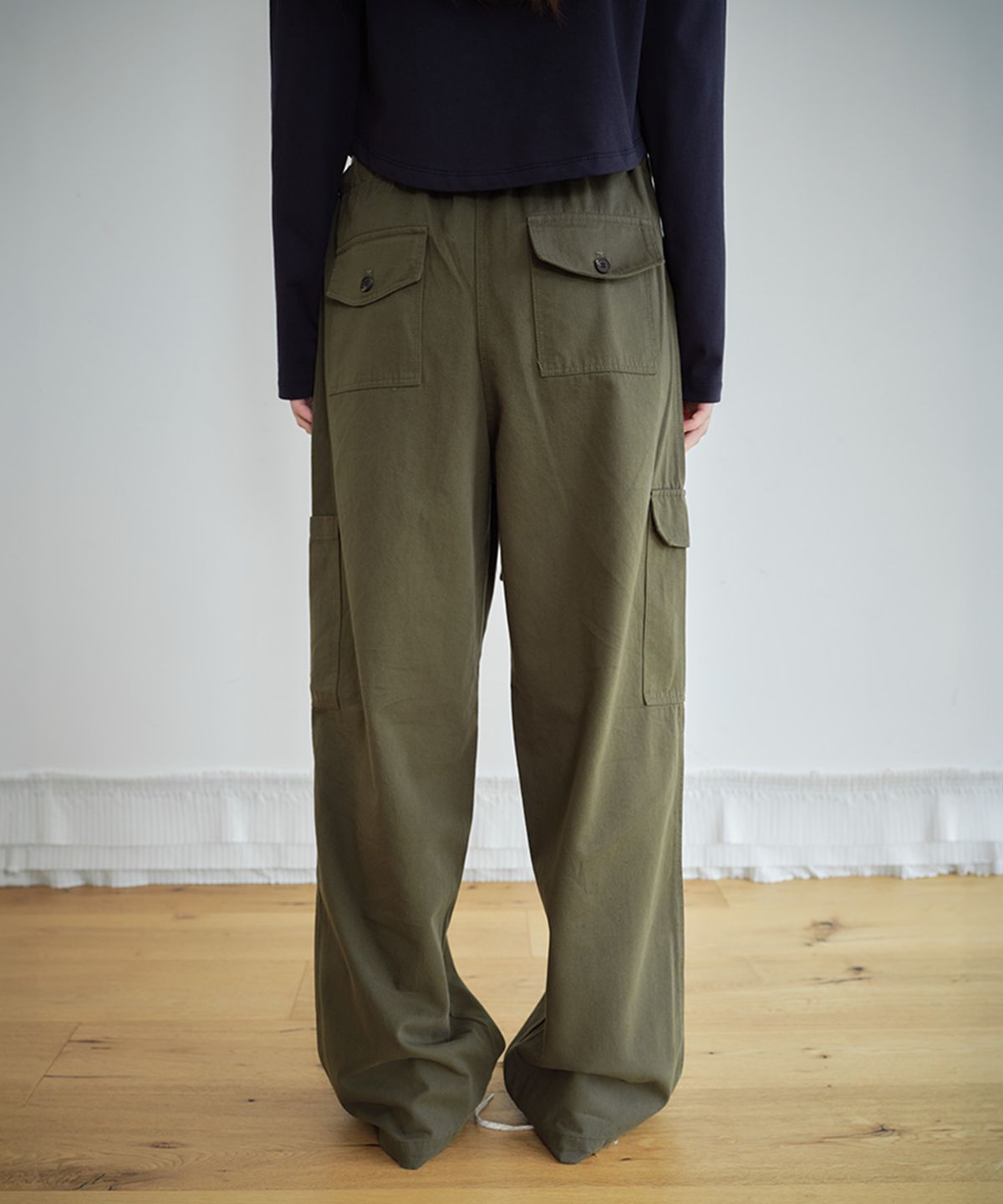 무드무스(MOODMOOSE) COONY PANT KHAKI [MMFA1PT33KH]