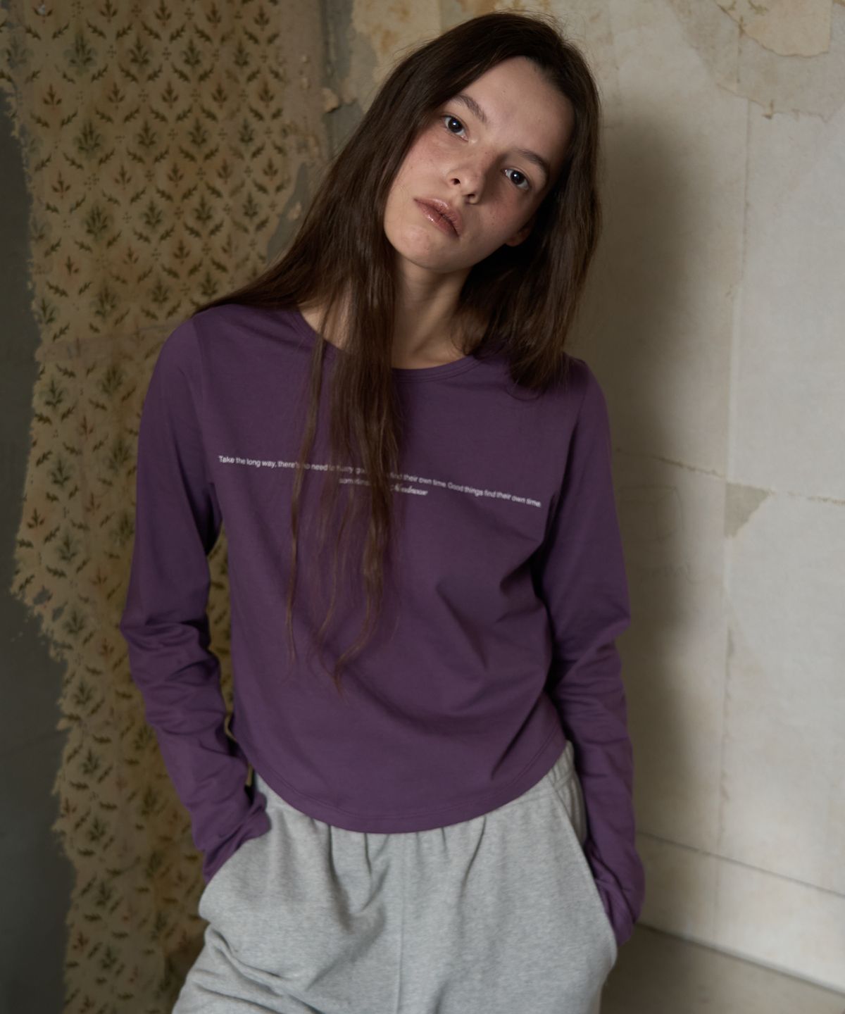 무드무스(MOODMOOSE) BRANDY T PURPLE [MMFA1TS26PP]