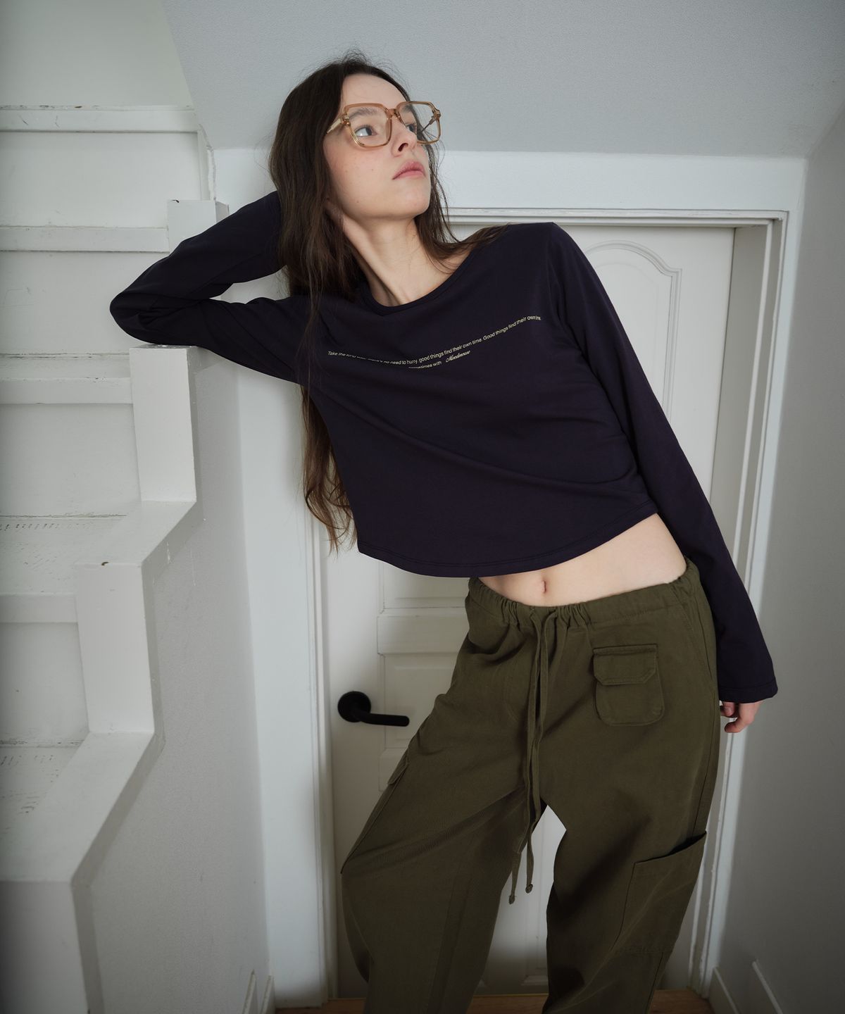 무드무스(MOODMOOSE) BRANDY T NAVY [MMFA1TS24NV]