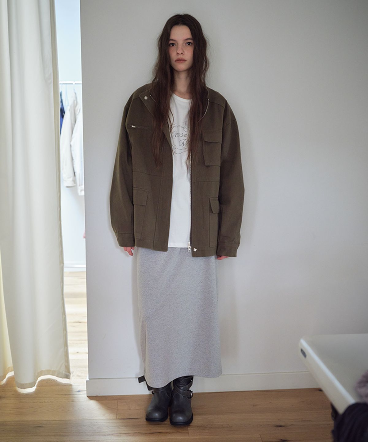 무드무스(MOODMOOSE) BOAT JACKET KHAKI [MMFA1JK04KH]