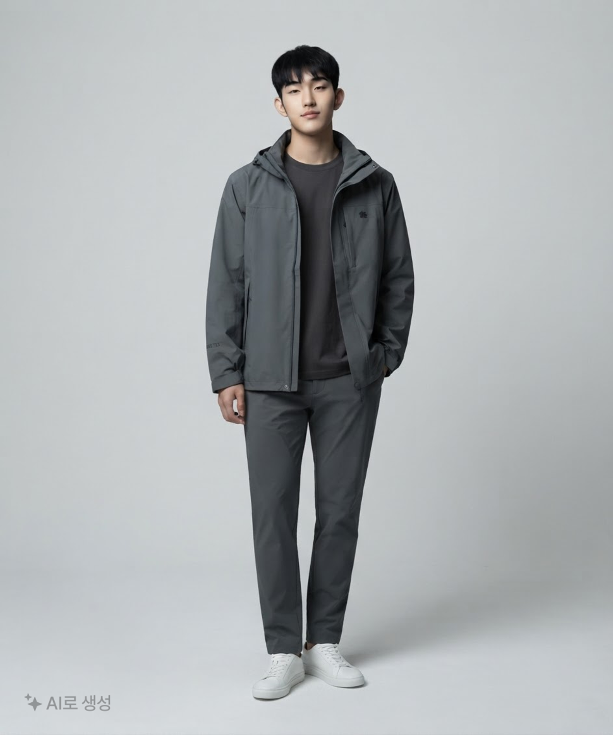 코오롱스포츠(KOLON SPORT) 남성 고어텍스 2L 솔리드 방수 재킷 115