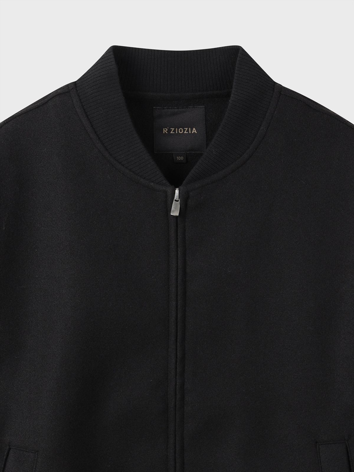 지오지아(ZIOZIA) 남성 울라이크 셋업 집업 점퍼_AAG4JP1102BK