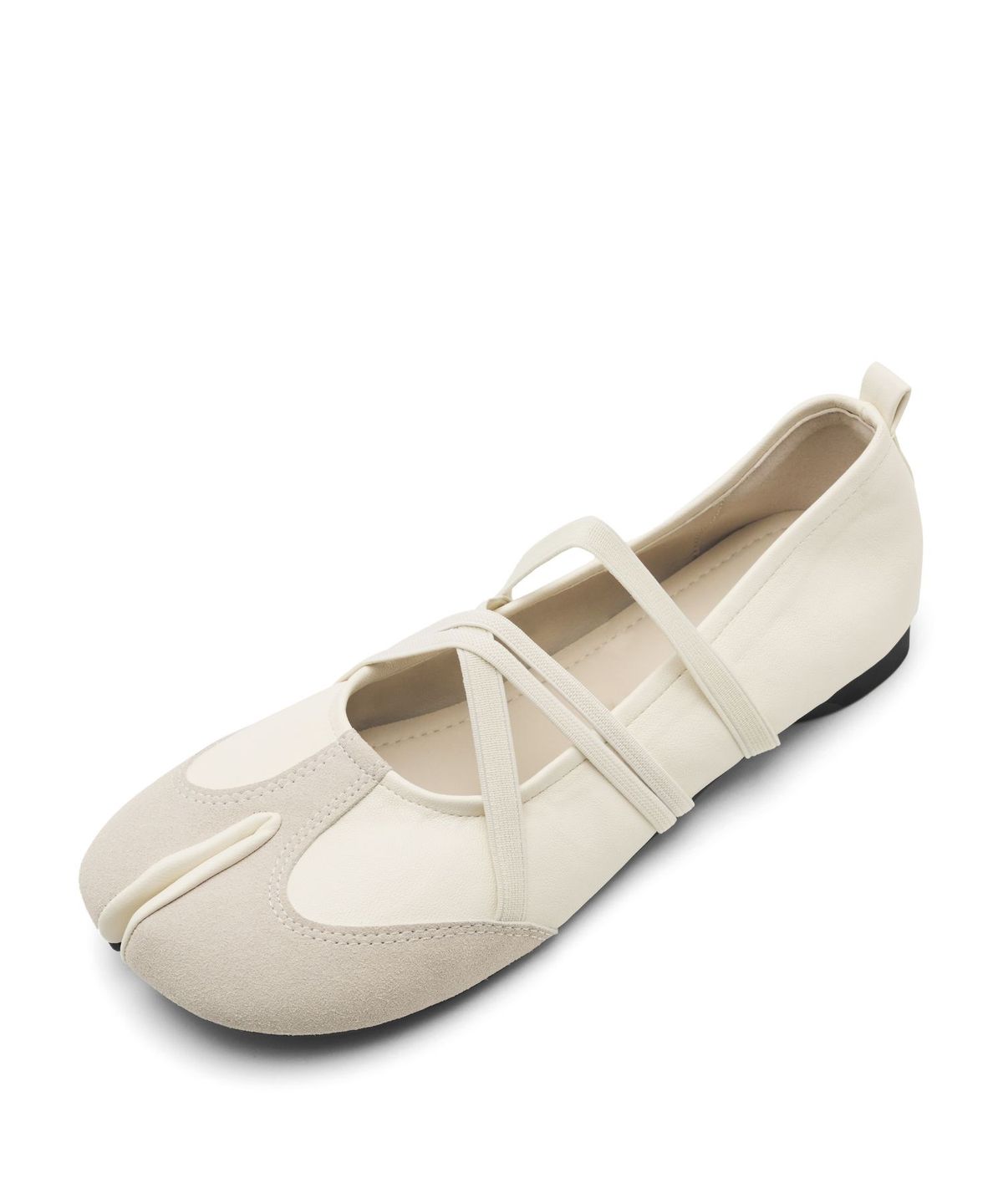 스퍼(SPUR) Multistrap crossover ballet flats 스트랩 타비 플랫 슈즈 2cm - WA9004 (4color)