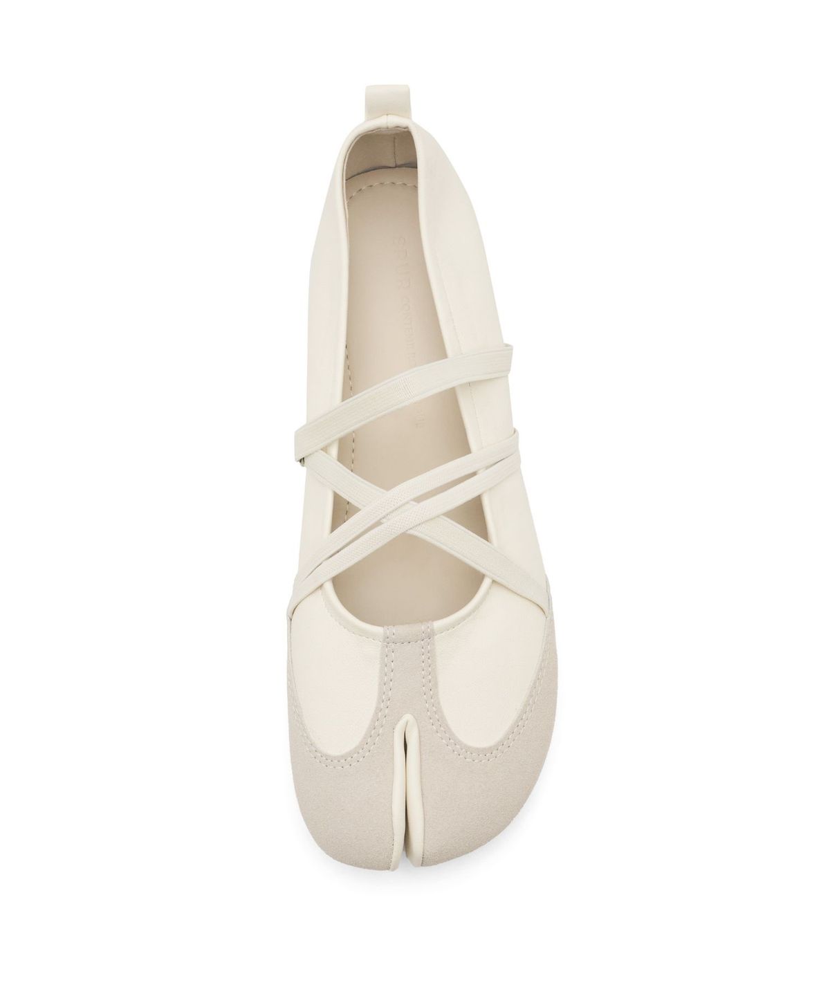 스퍼(SPUR) Multistrap crossover ballet flats 스트랩 타비 플랫 슈즈 2cm - WA9004 (4color)