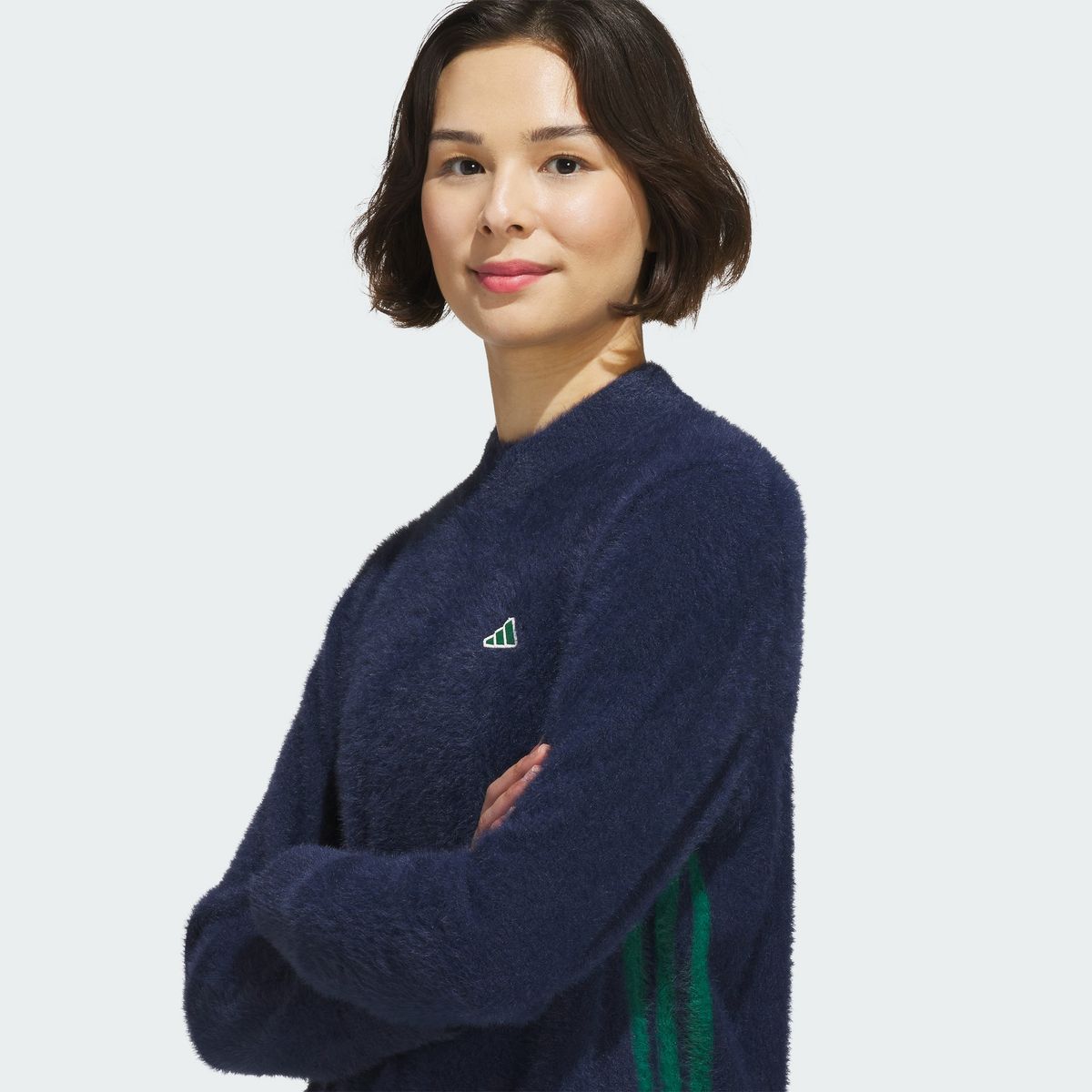 아디다스 골프(ADIDAS GOLF) 3-스트라이프 크루넥 롱 슬리브 니트 스웨터 KG2209