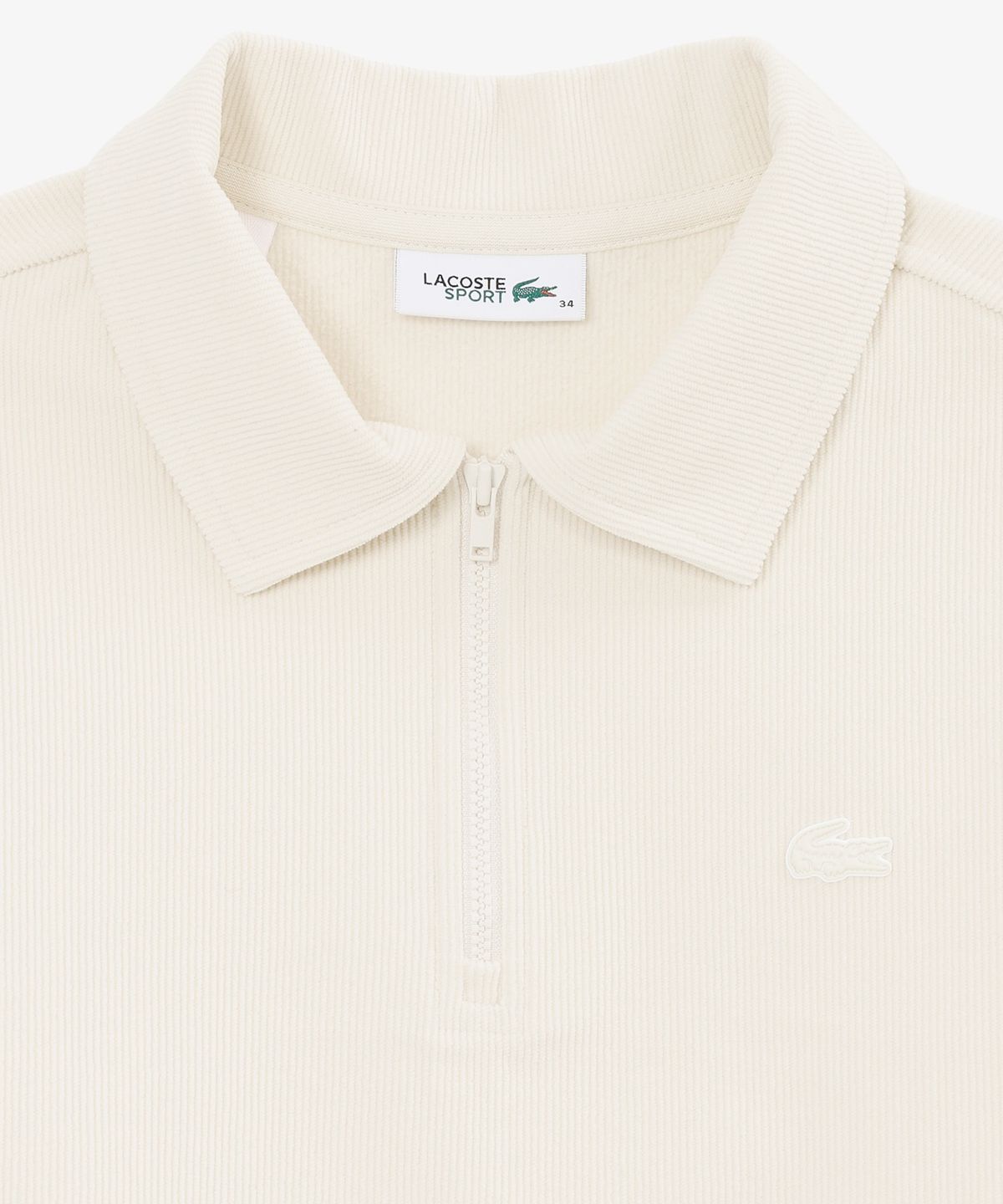 라코스테(LACOSTE) 여성 코듀로이 반집업 스웻셔츠 SF709E-56N 70V