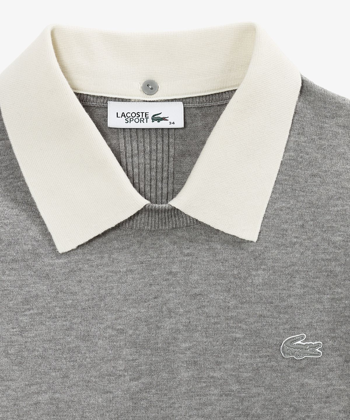 라코스테(LACOSTE) 여성 골프 탈부착 카라 스웨터 AF825E-56N CCA