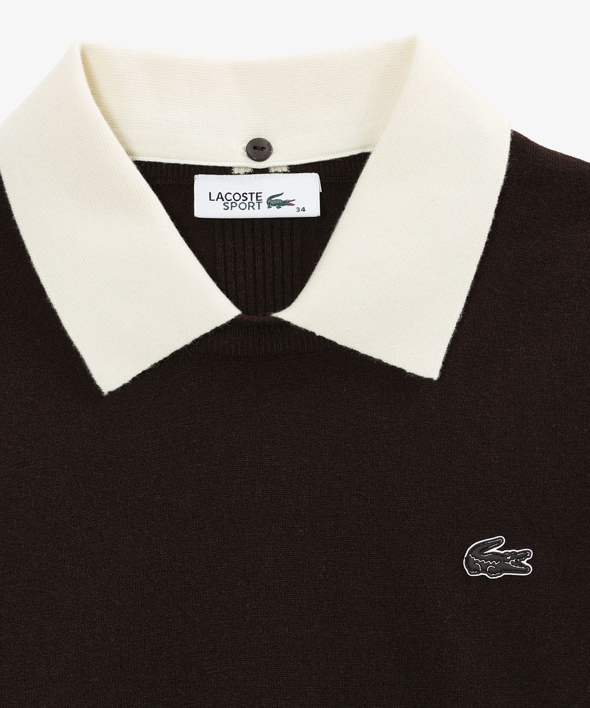 라코스테(LACOSTE) 여성 골프 탈부착 카라 스웨터 AF825E-56N DPD