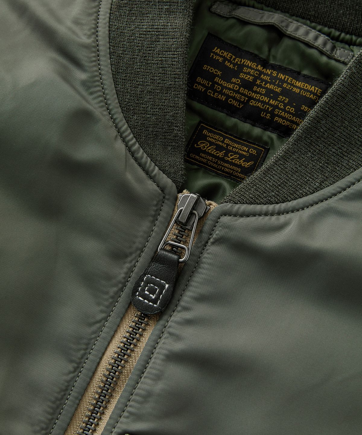브론슨(BRONSON) 1958 MA-1 3rd Model Flight Jacket (Black Label)
