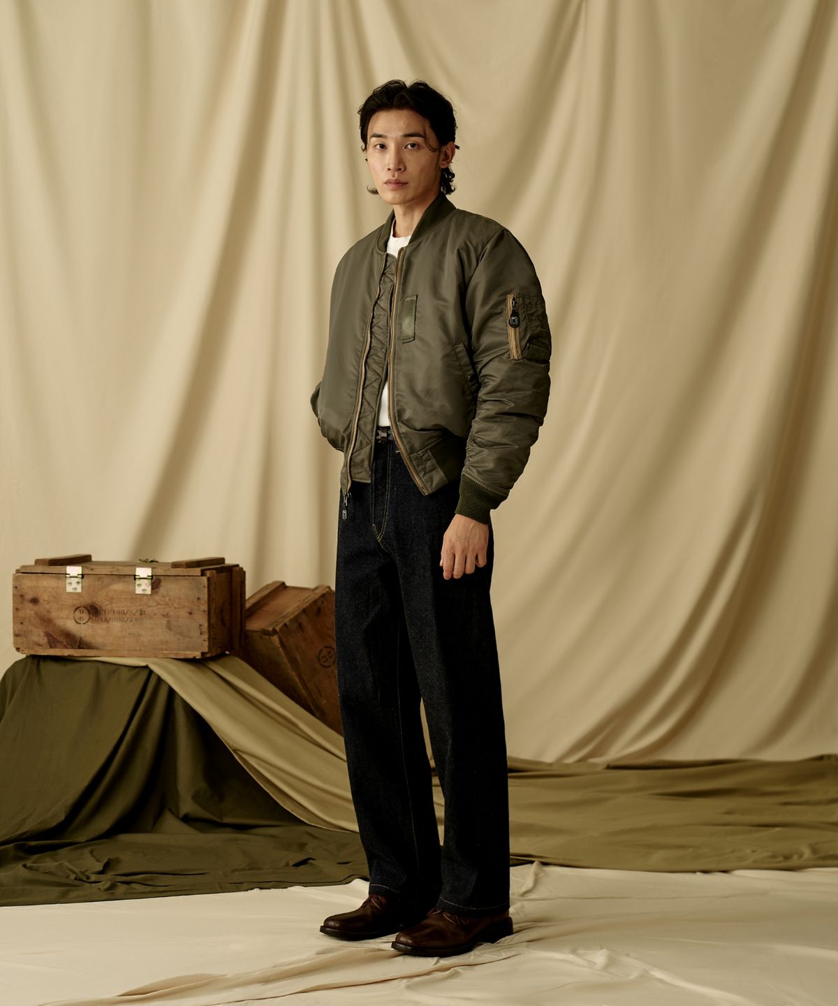 브론슨(BRONSON) 1958 MA-1 3rd Model Flight Jacket (Black Label)