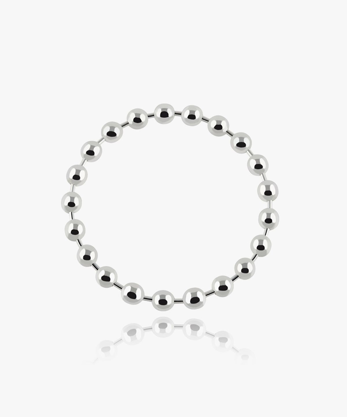 엘렌쥬얼리(HELENE JEWELRY) 925 실버 민볼 체인 Silver 은 반지