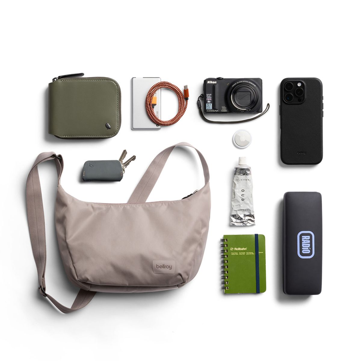 벨로이(BELLROY) 레인웨이 크레센트백 2.5L(BOAA-FWN-238) - 파운