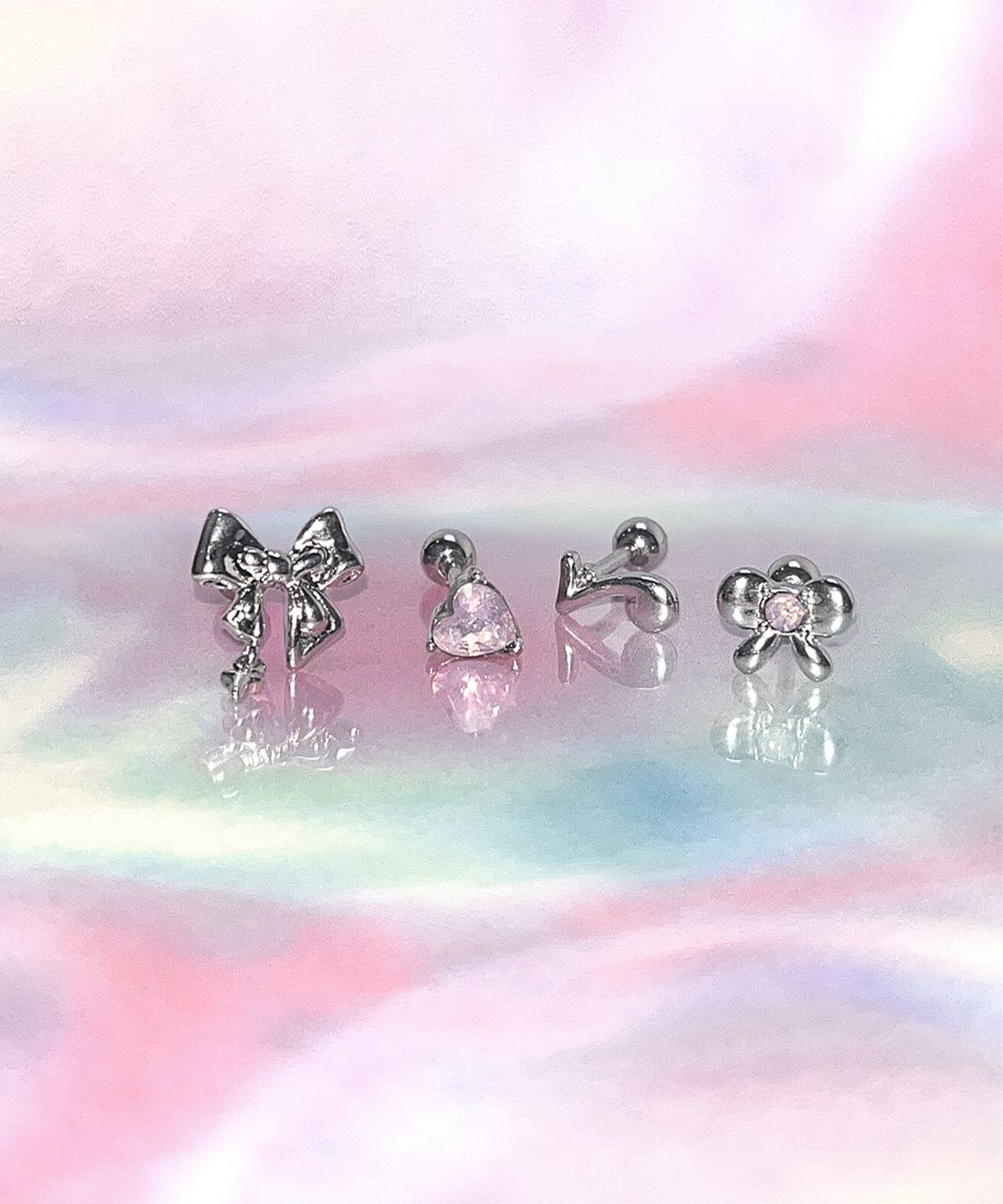 브이브이브이(VVV) [SET] 스위트 멜로디 리본 피어싱