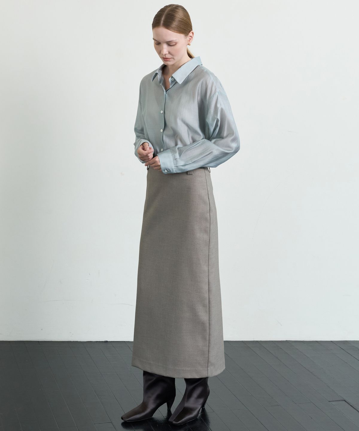 누토프(NUTOFFE) Luster Shirt_Mint