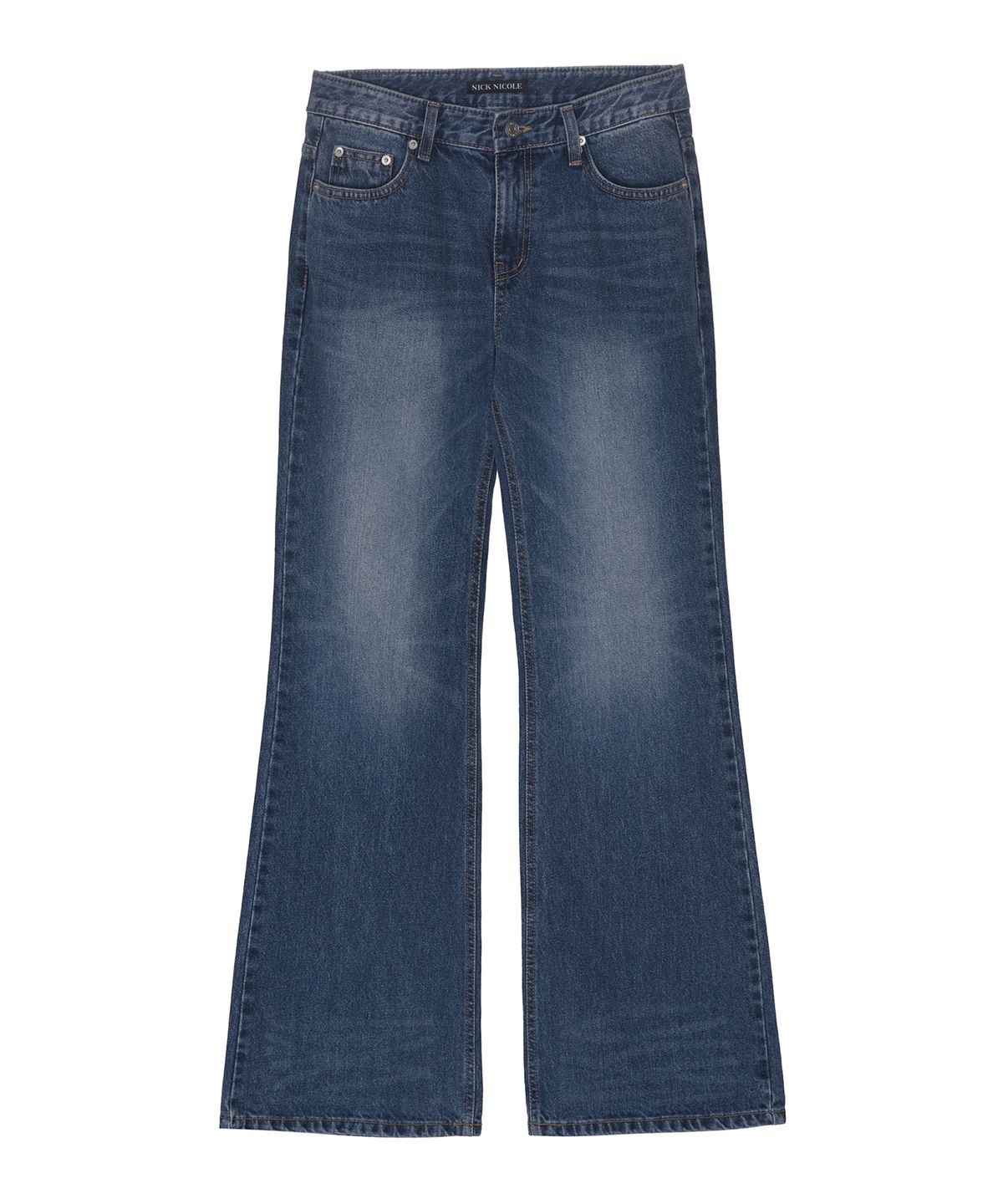 닉앤니콜(NICK&NICOLE) FADED STRAIGHT DENIM PANTS_BLUE