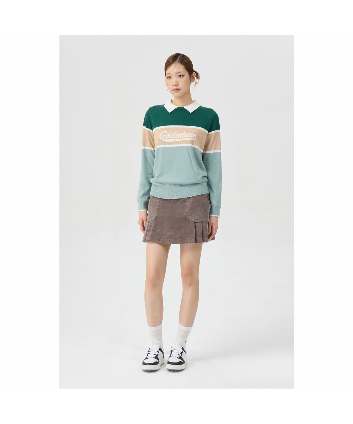 골든베어(GOLDEN BEAR) (여성) Corduroy Pleats Culotte G5KCW26202BRX