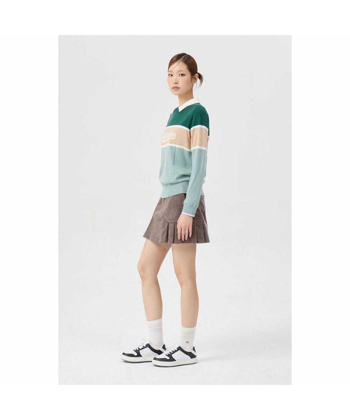골든베어(GOLDEN BEAR) (여성) Corduroy Pleats Culotte G5KCW26202BRX