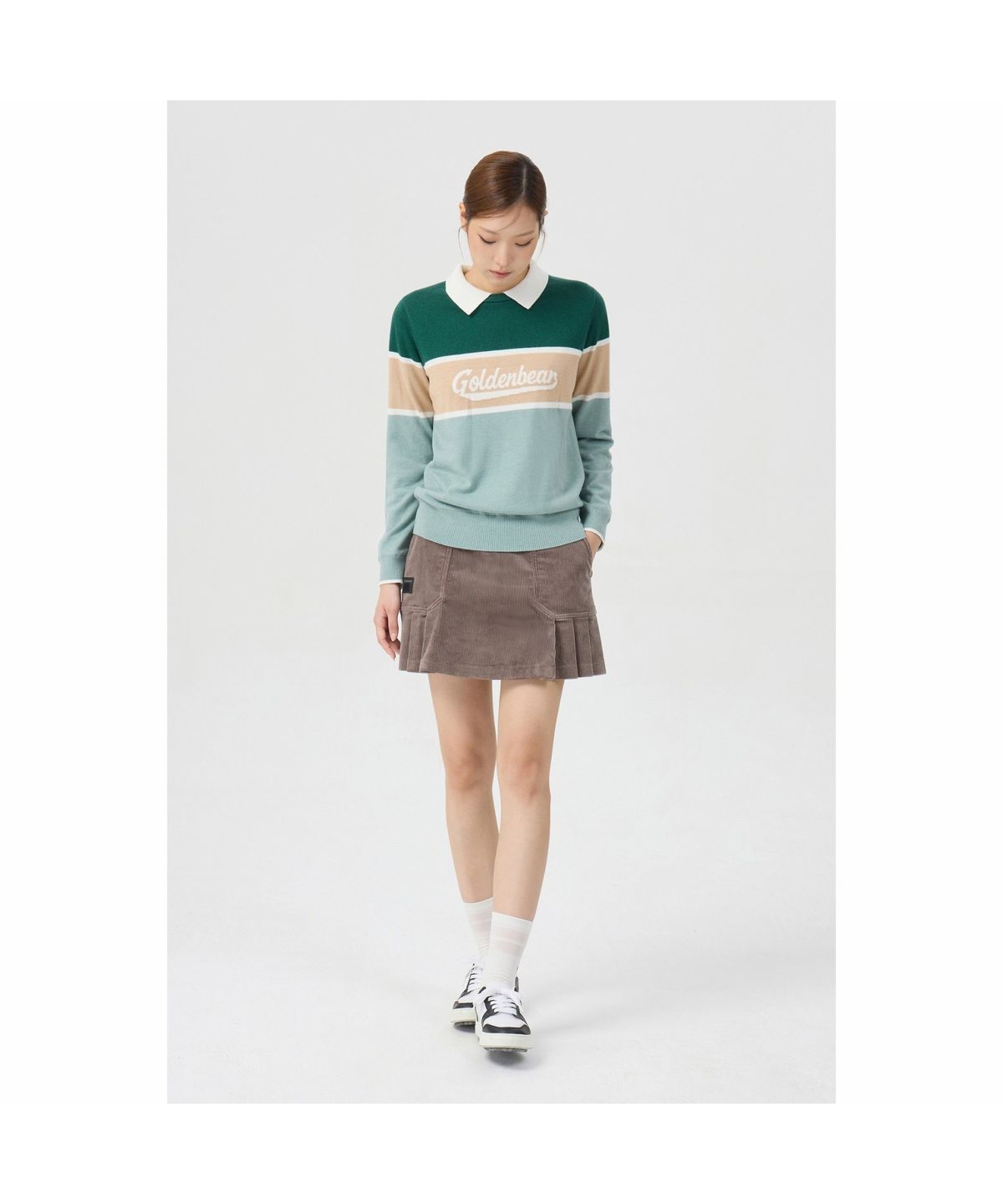 골든베어(GOLDEN BEAR) (여성) Corduroy Pleats Culotte G5KCW26202BRX