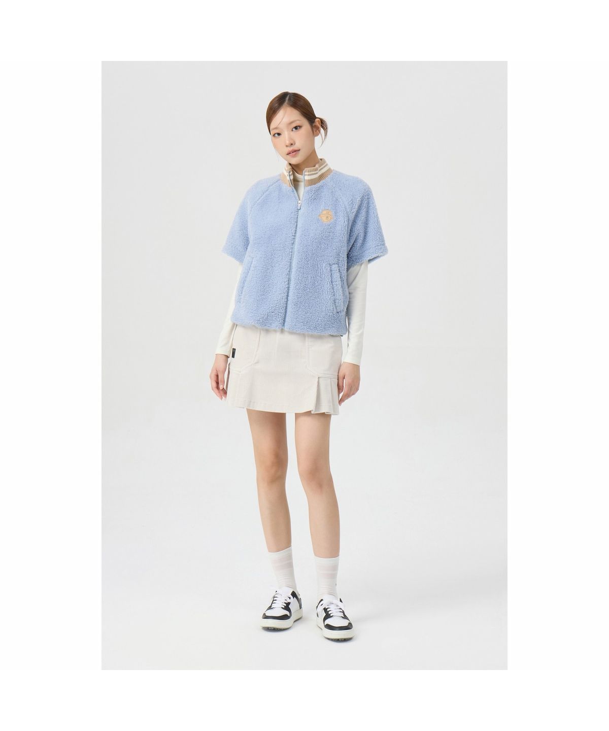 골든베어(GOLDEN BEAR) (여성) Corduroy Pleats Culotte G5KCW26202IVX