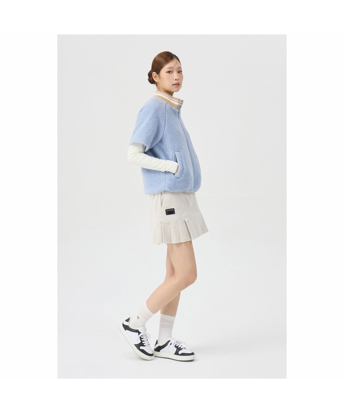 골든베어(GOLDEN BEAR) (여성) Corduroy Pleats Culotte G5KCW26202IVX