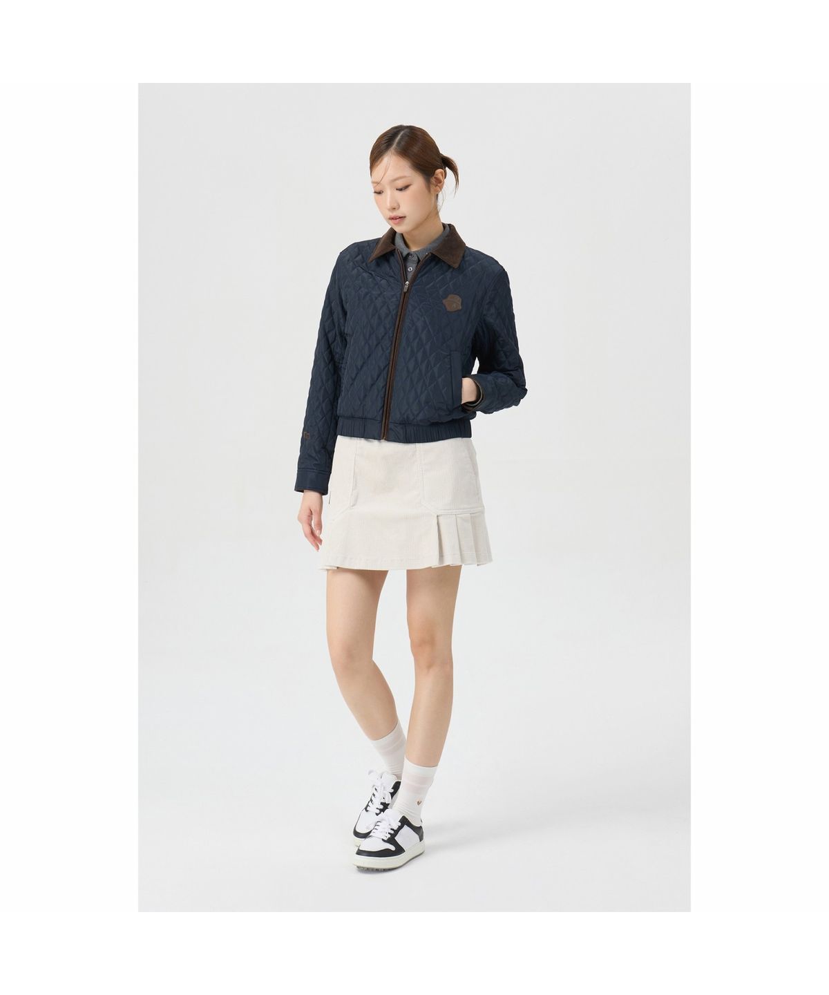 골든베어(GOLDEN BEAR) (여성) Corduroy Pleats Culotte G5KCW26202IVX
