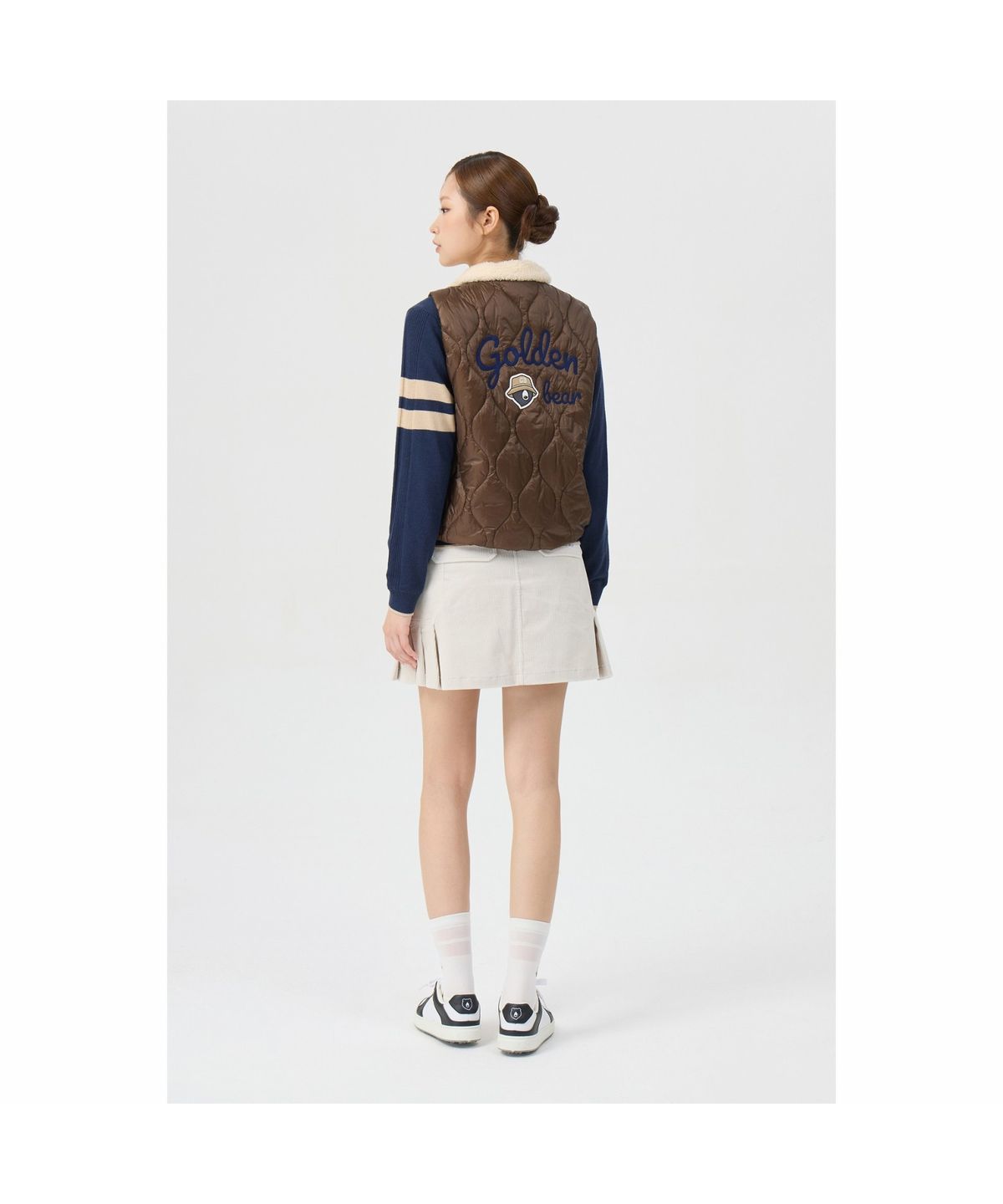 골든베어(GOLDEN BEAR) (여성) Corduroy Pleats Culotte G5KCW26202IVX