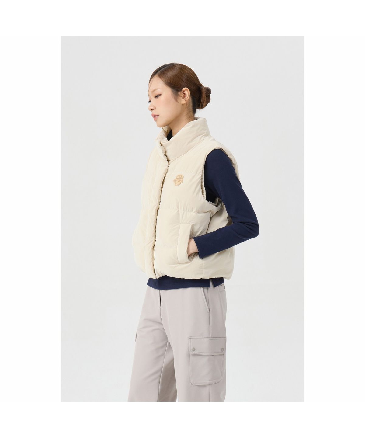 골든베어(GOLDEN BEAR) (여성) Padded Volume Vest G5VAW26203BEX