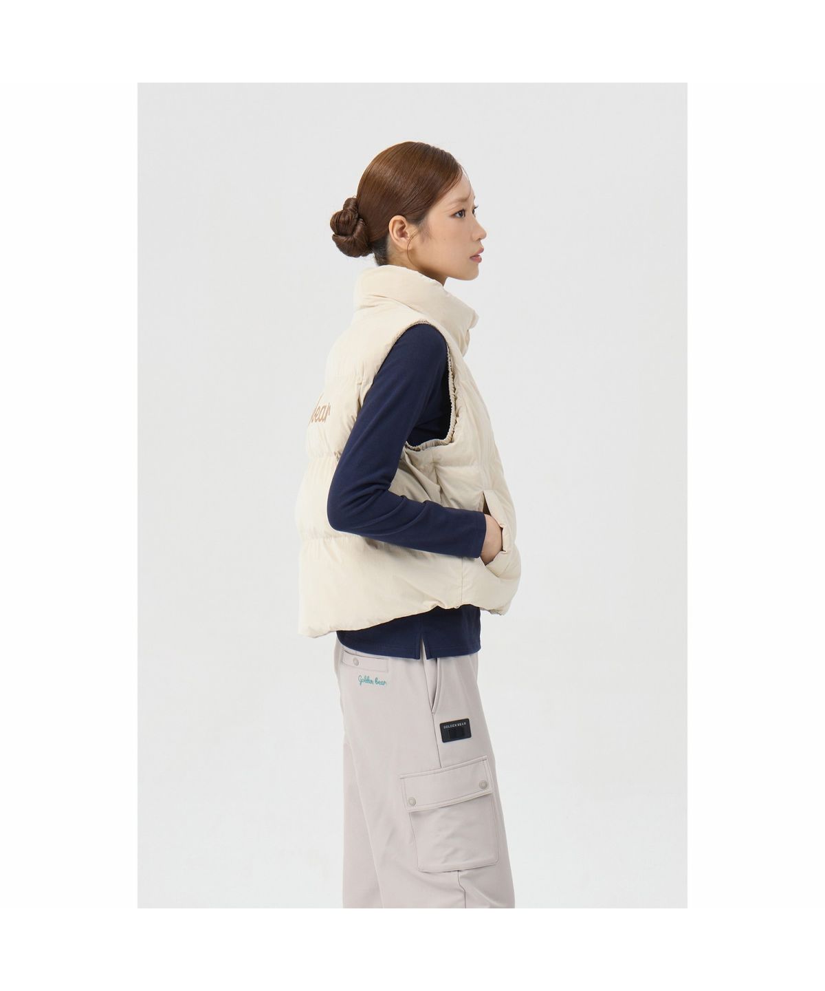 골든베어(GOLDEN BEAR) (여성) Padded Volume Vest G5VAW26203BEX