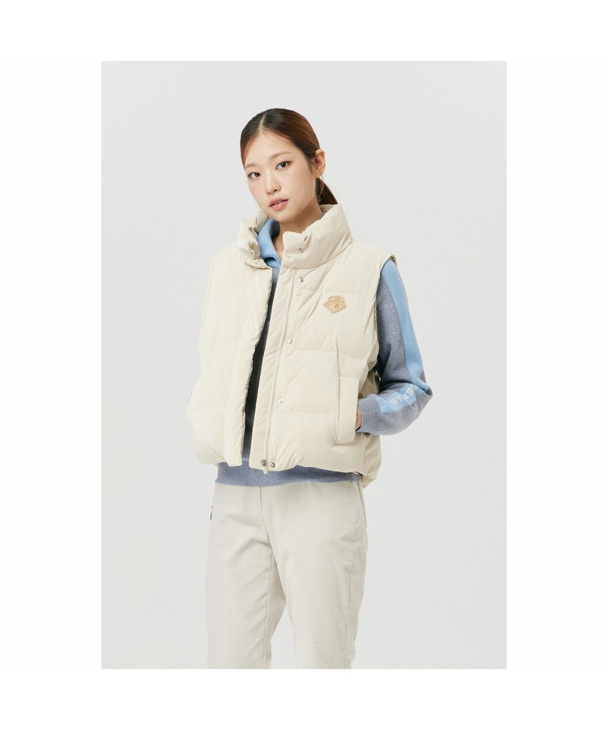 골든베어(GOLDEN BEAR) (여성) Padded Volume Vest G5VAW26203BEX