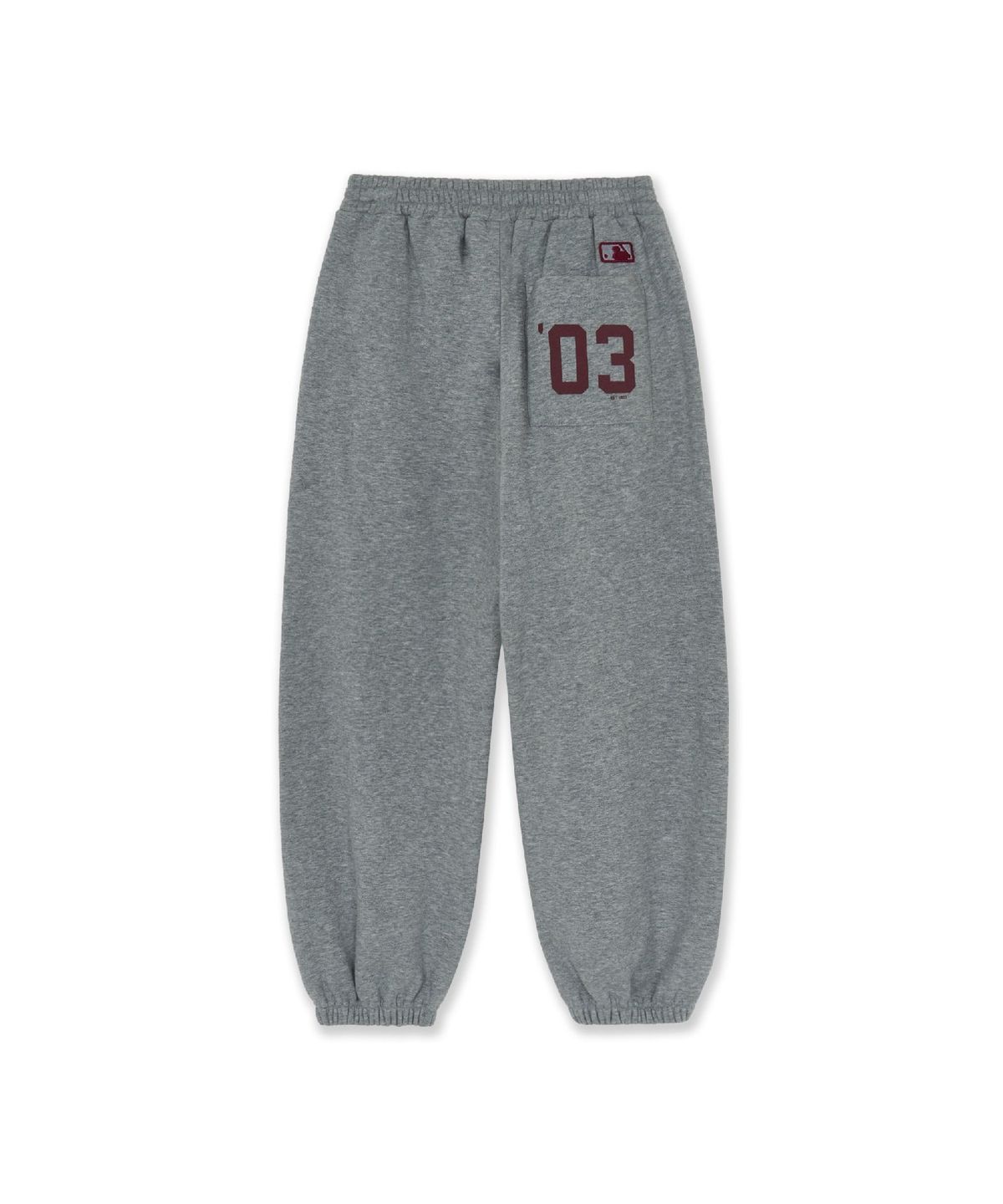 엠엘비 키즈(MLB KIDS) 스포티브 부클 스몰로고 루즈 조거 팬츠 NY (Melange Grey)