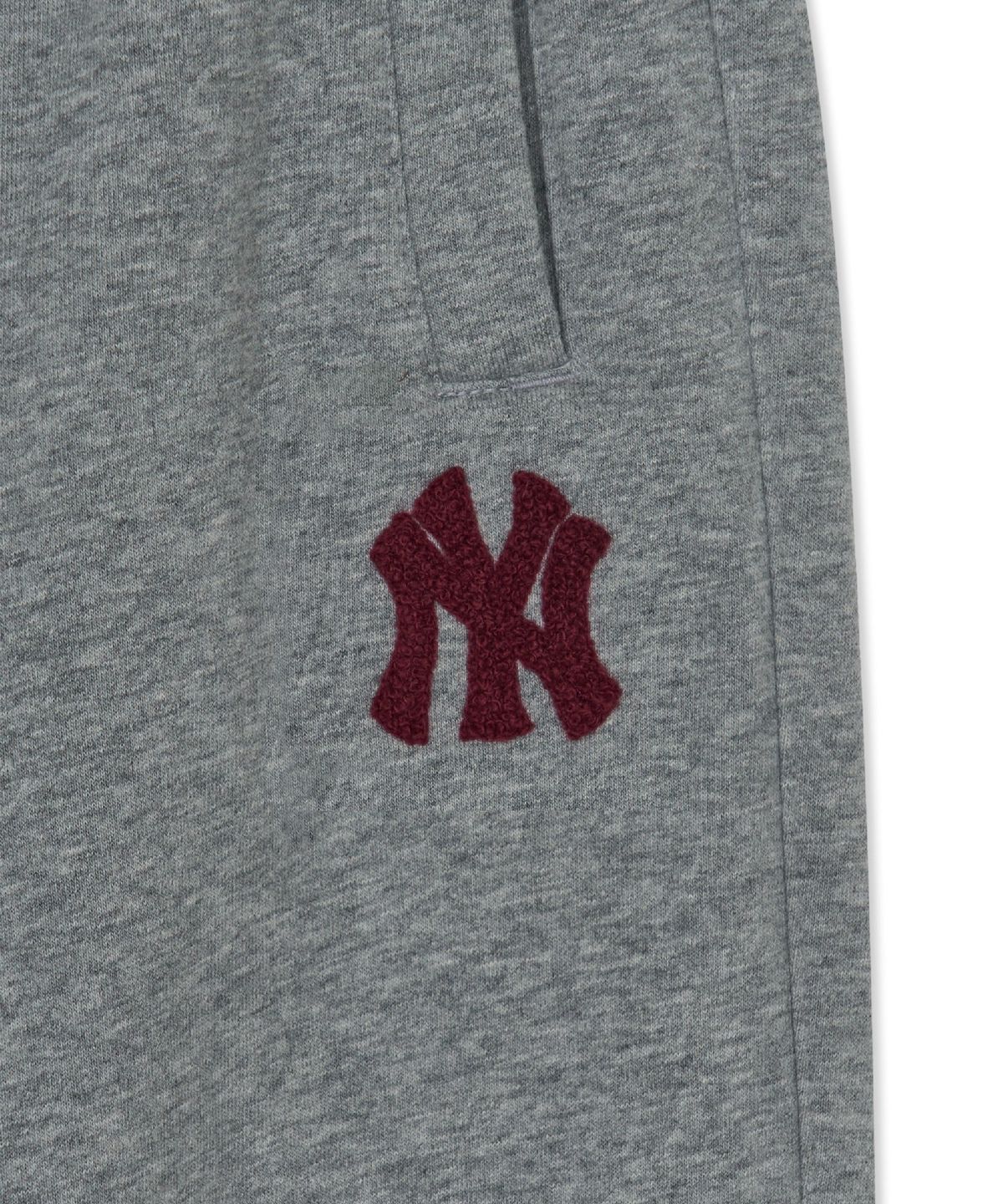 엠엘비 키즈(MLB KIDS) 스포티브 부클 스몰로고 루즈 조거 팬츠 NY (Melange Grey)