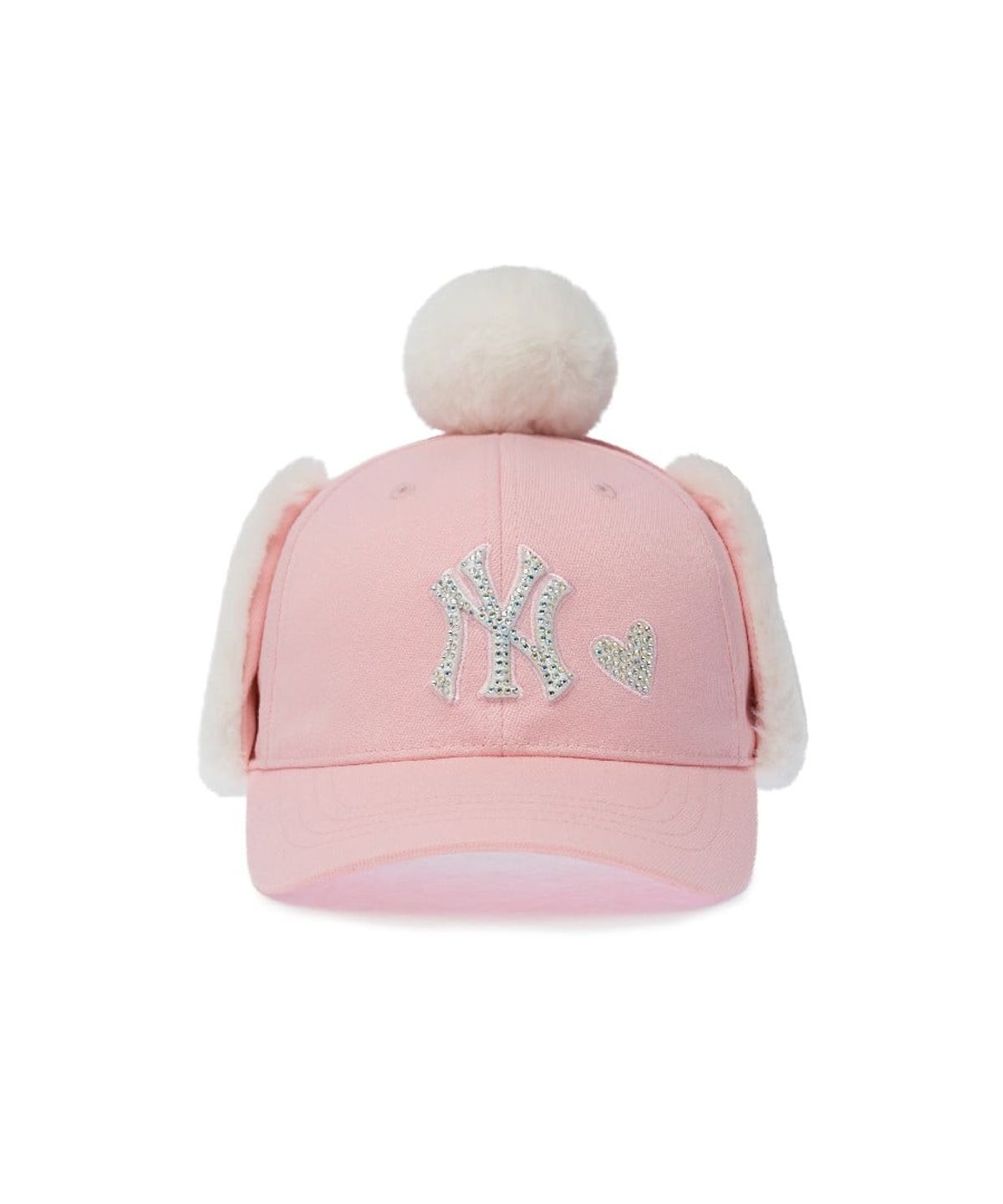 엠엘비 키즈(MLB KIDS) 여아 스톤 귀달이캡 NY (L.Pink)