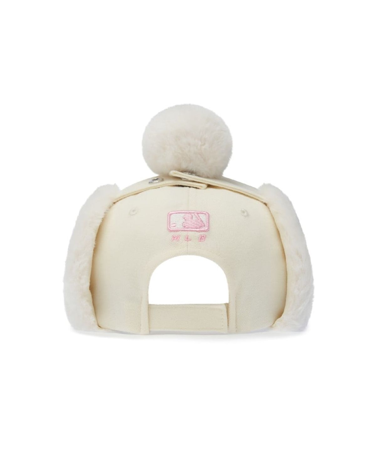 엠엘비 키즈(MLB KIDS) 여아 스톤 귀달이캡 NY (Ivory)