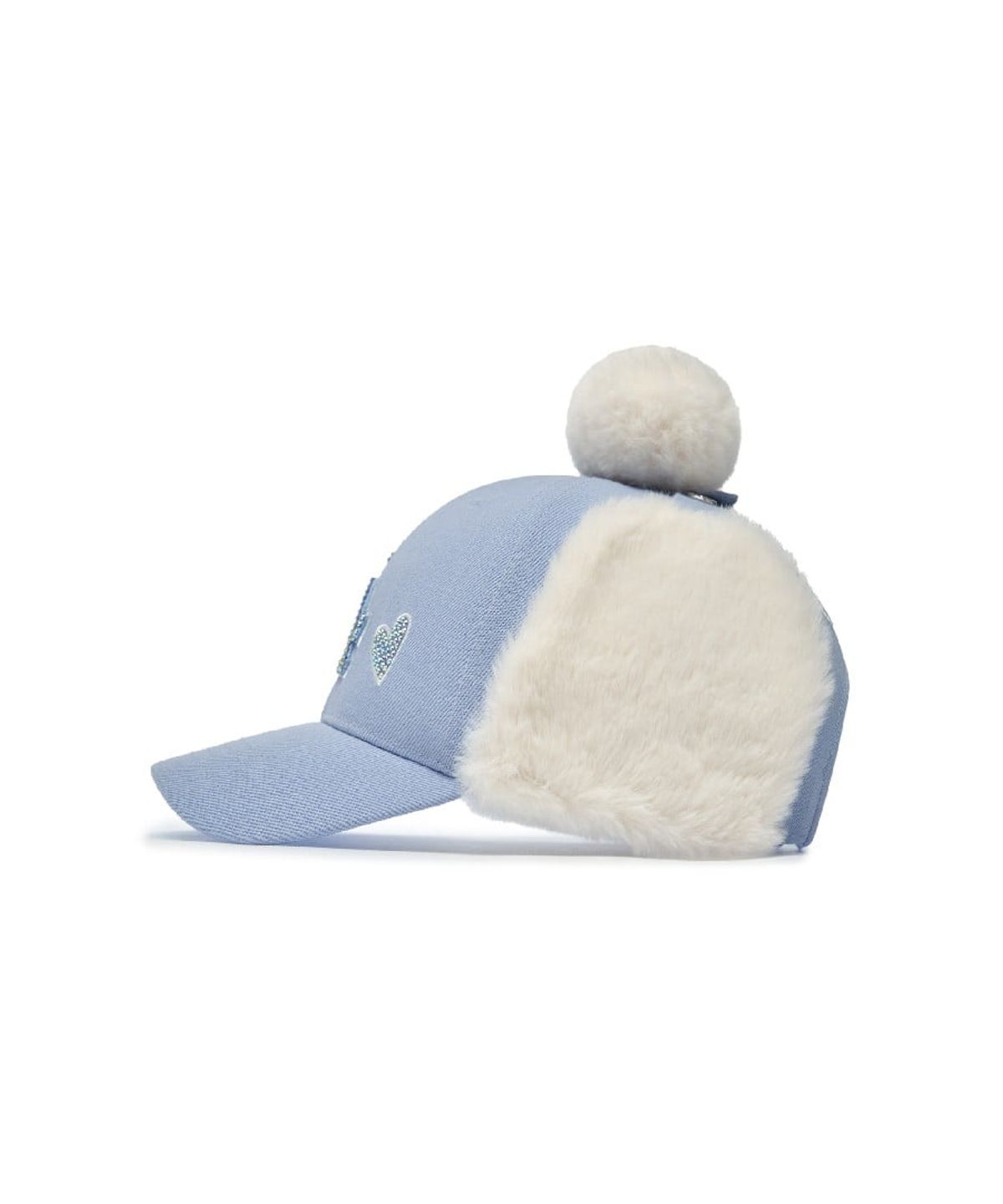 엠엘비 키즈(MLB KIDS) 여아 스톤 귀달이캡 LA (L.SKY BLUE)