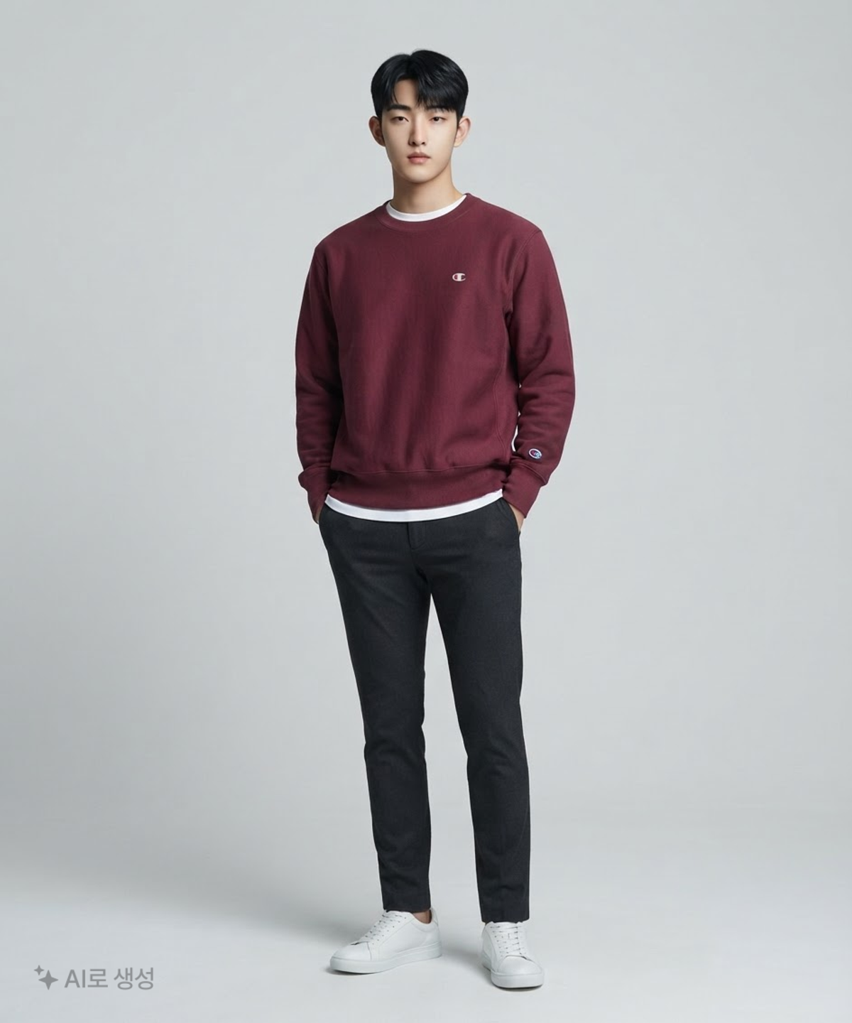 챔피온(CHAMPION) REVERSE WEAVE CREW BLACK XL