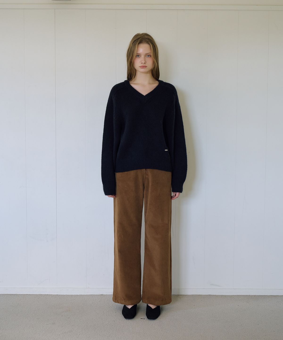 드헤베(DEHEVE) Signature Corduroy Pants [Brown]