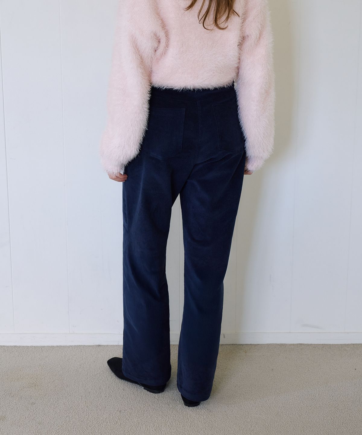 드헤베(DEHEVE) Signature Corduroy Pants [Navy]