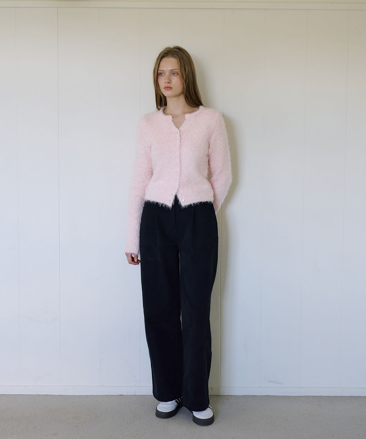 드헤베(DEHEVE) Signature Corduroy Pants [Navy]