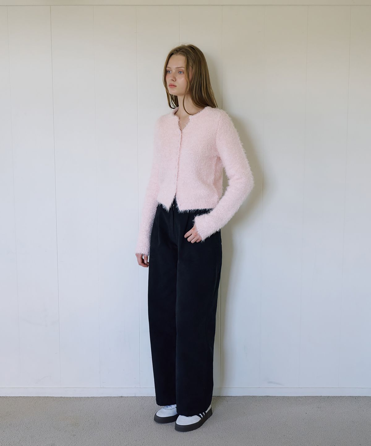 드헤베(DEHEVE) Signature Corduroy Pants [Navy]