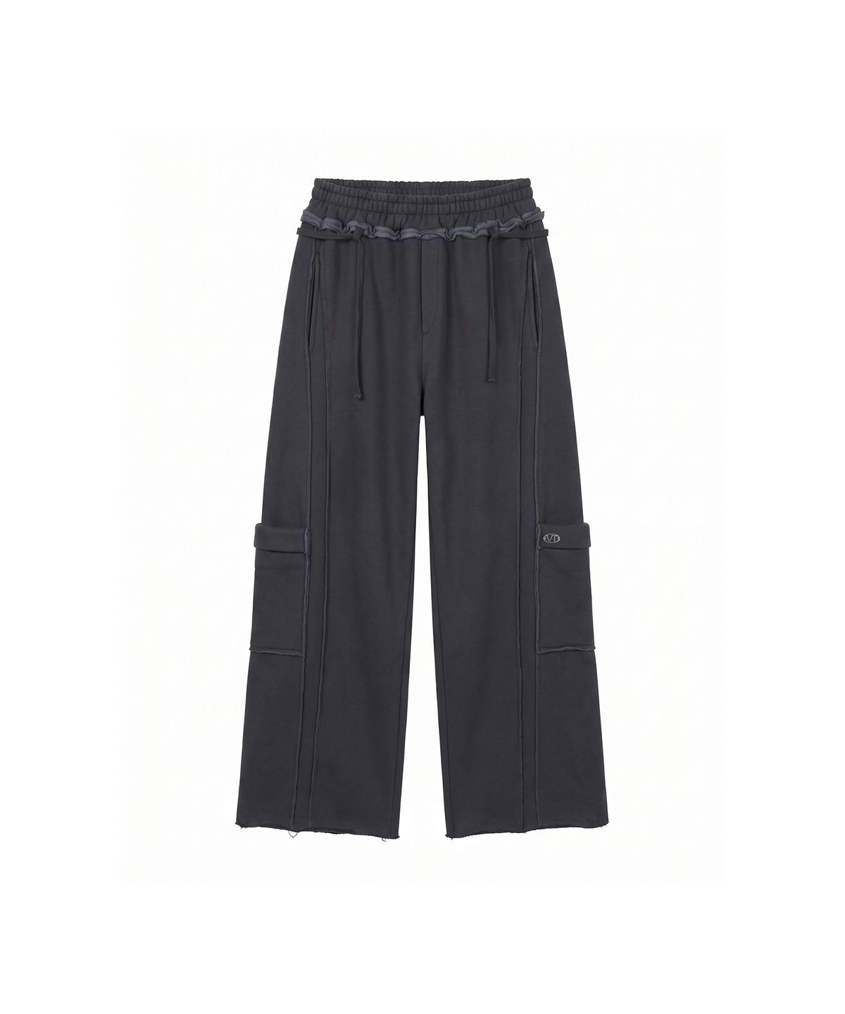 분트(VOONT) Utility Pocket Wide Pants (DARK GRAY)