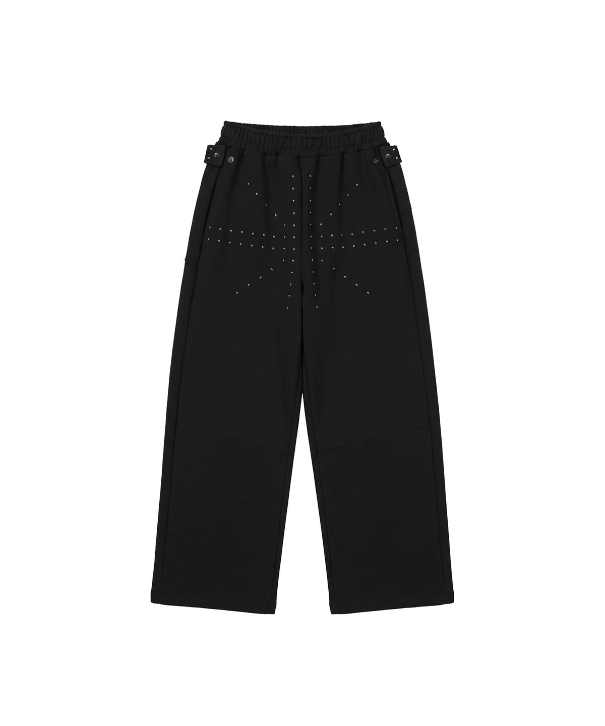 분트(VOONT) Studded Strap Sweat Pants (BLACK)