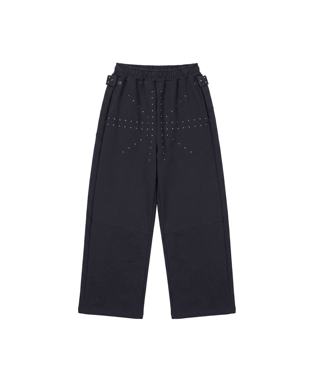 분트(VOONT) Studded Strap Sweat Pants (DARK GRAY)