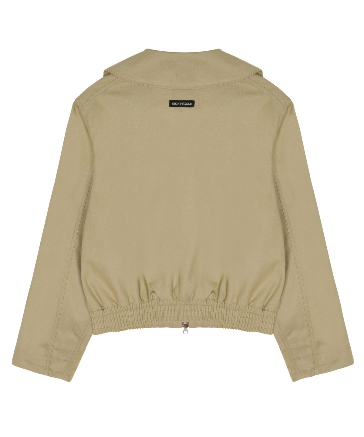 닉앤니콜(NICK&NICOLE) HIGH NECK ZIP-UP JACKET_BEIGE