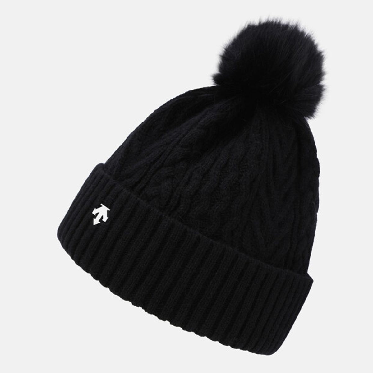 데상트(DESCENTE) 여성 방울 비니 블랙 SR422SKCO1