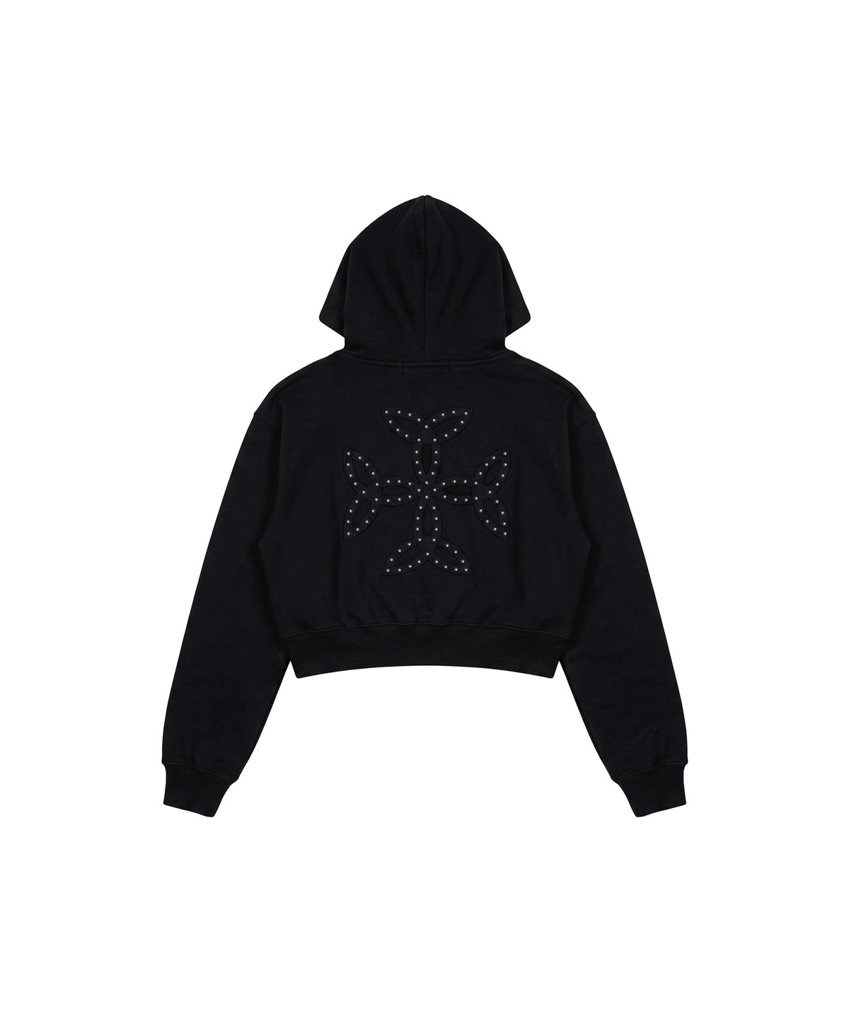 분트(VOONT) Faded Patch Hood Zip-Up (BLACK)