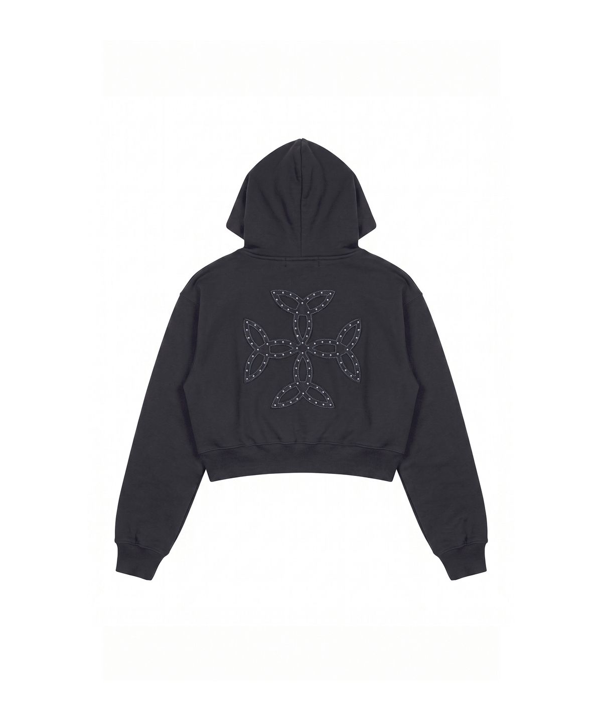 분트(VOONT) Faded Patch Hood Zip-Up (DARK GRAY)