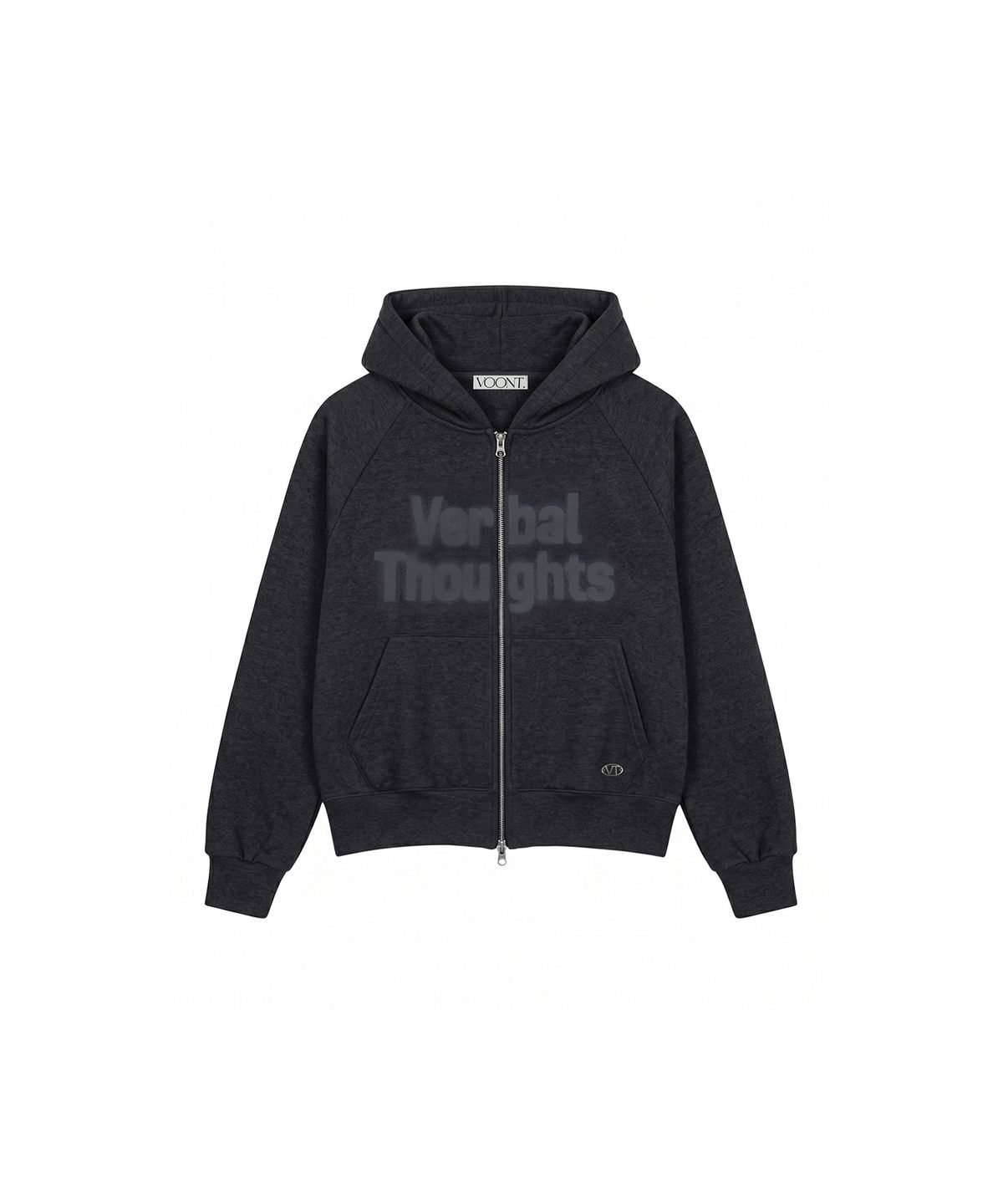 분트(VOONT) Noir Gradient Hood Zip-Up (CHARCOAL)