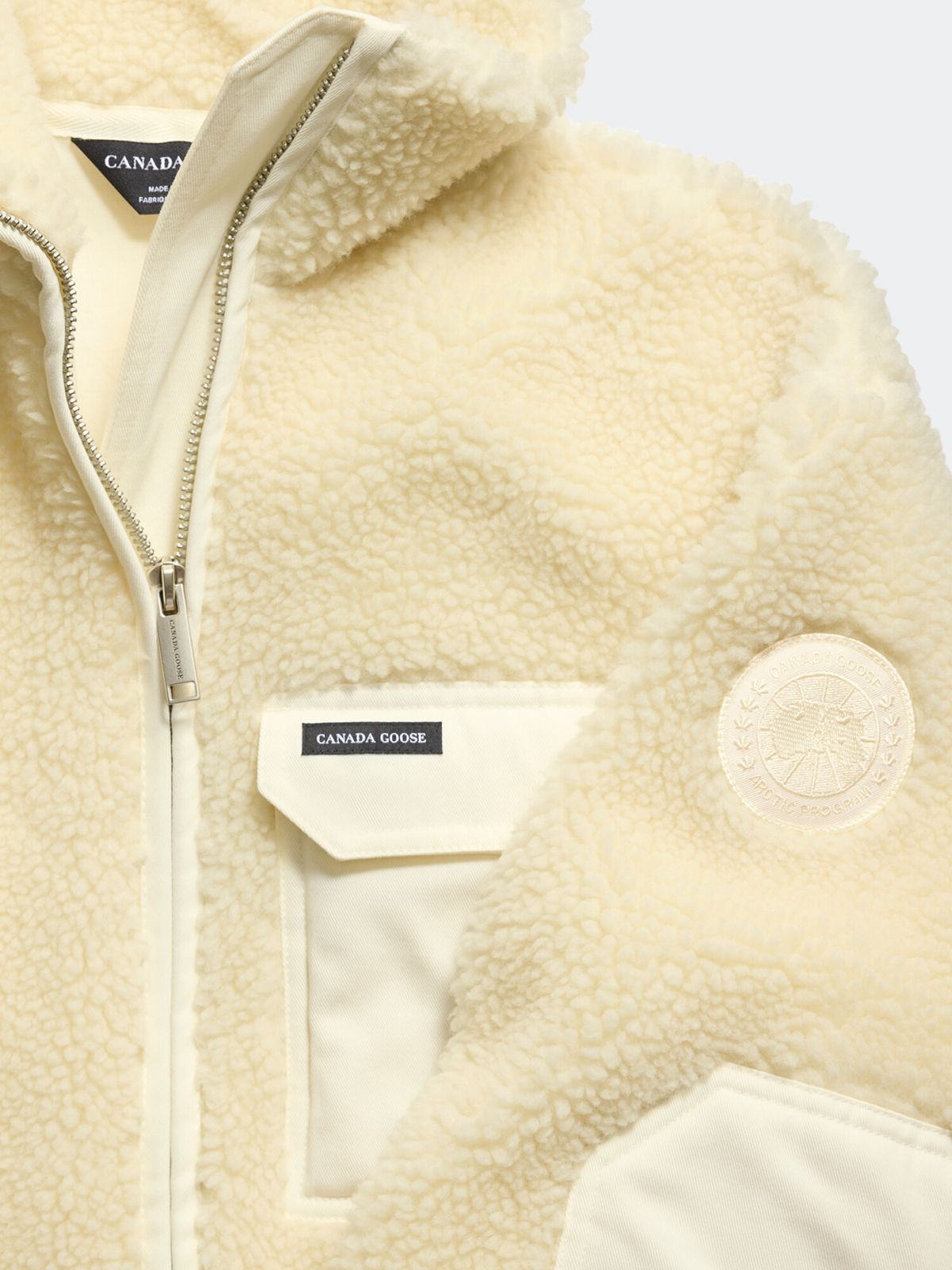 캐나다구스(CANADAGOOSE) 여성 소렌 풀 집 플리스(Cream)_Q266AWWT01CRB