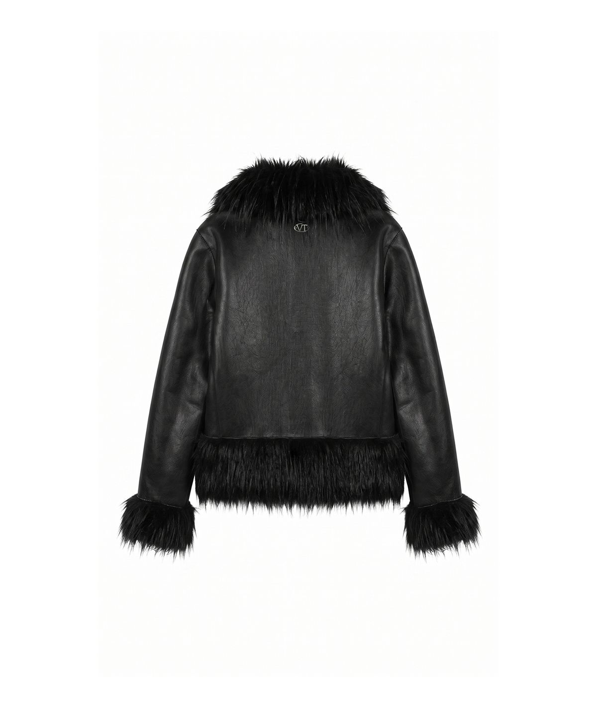분트(VOONT) Reversible Shearling Mustang Coat (BLACK)